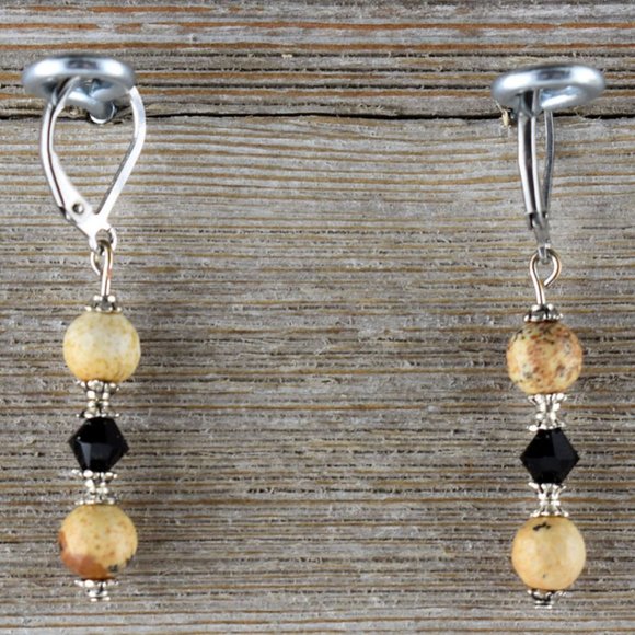 Picture Jasper Swarovski Layered Necklace Set - Picture 2 of 4